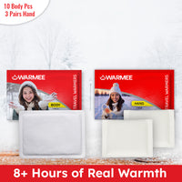 Body + Hand Warmer Combo (Pack Of 10 Pcs Body + 3 Pairs Hand)