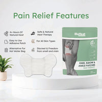 BluHeat Pain Relief Patches for Knee, Elbow & Ankle