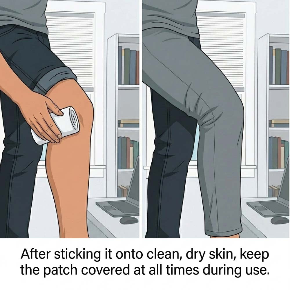 BluHeat Pain Relief Patches for Knee, Elbow & Ankle