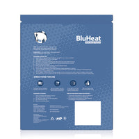 BluHeat Back Pain Relief Patches -Regular - (Pack of 4 Regular Patches)