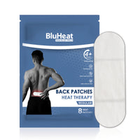 BluHeat Back Pain Relief Patches -Regular - (Pack of 4 Regular Patches)