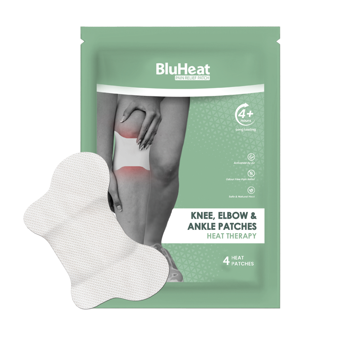 BluHeat Pain Relief Patches for Knee, Elbow & Ankle