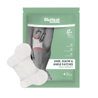 BluHeat Pain Relief Patches for Knee, Elbow & Ankle