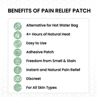 BluHeat Pain Relief Patches for Knee, Elbow & Ankle - (Pack of 8 Patches)