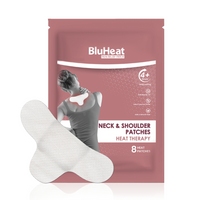 BluHeat Neck & Shoulder Pain Relief - (Pack of 8 Patches)